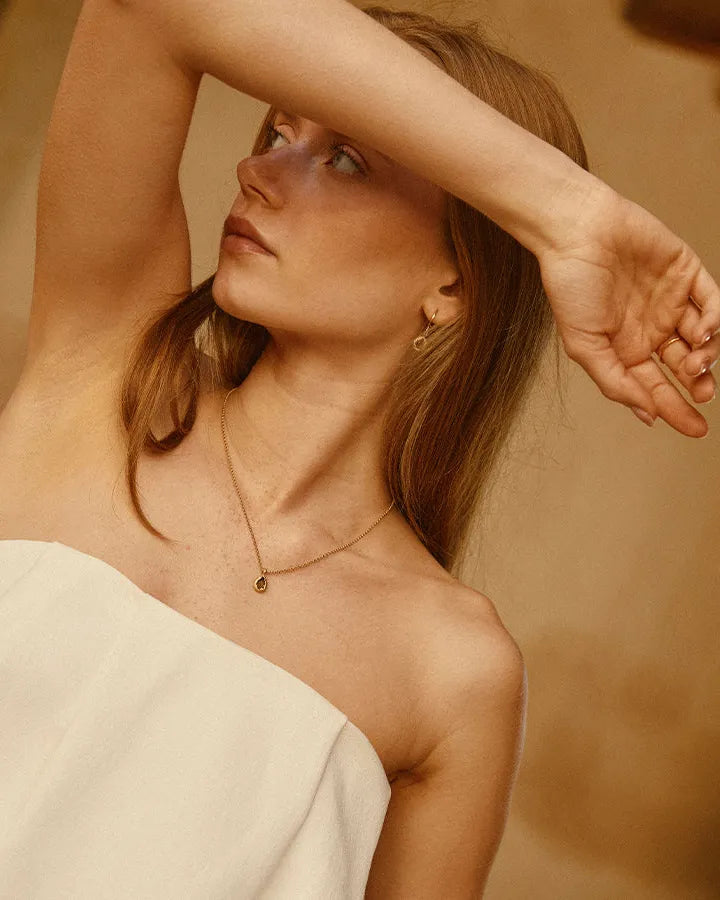 Lysia Dunkelgrün-Halskette