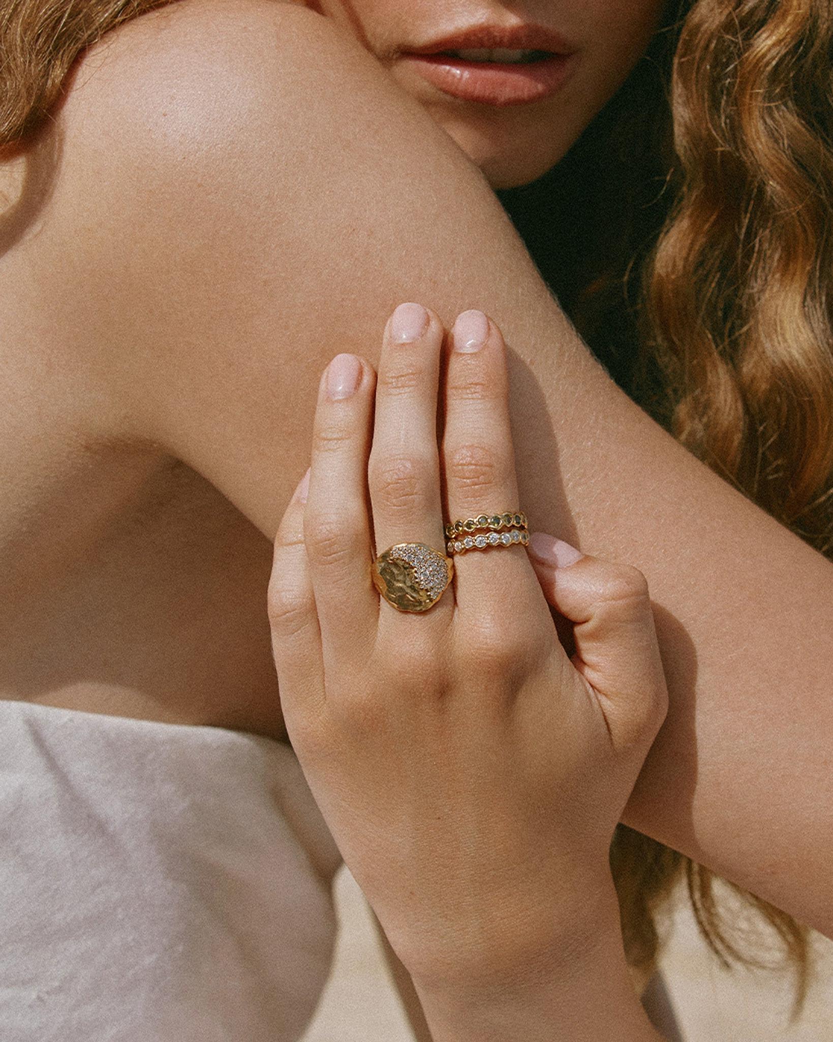 Anillo Amélia II Verde Oscuro