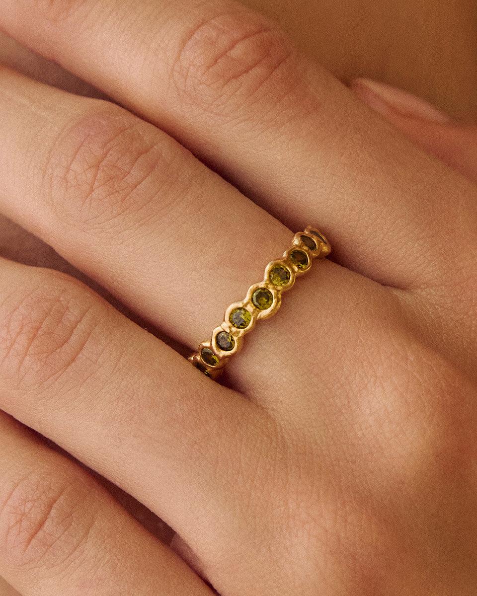 Anillo Amélia II Verde Oscuro