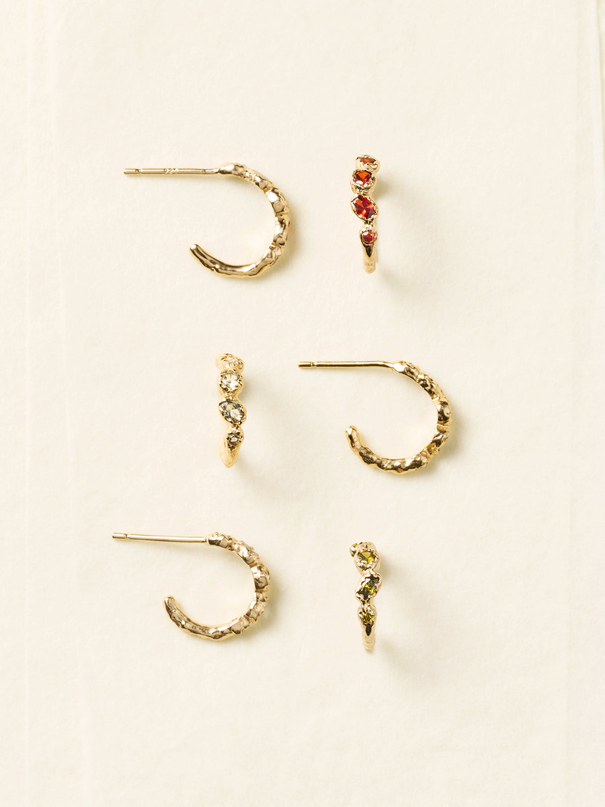 Koré Red Hoop Earrings