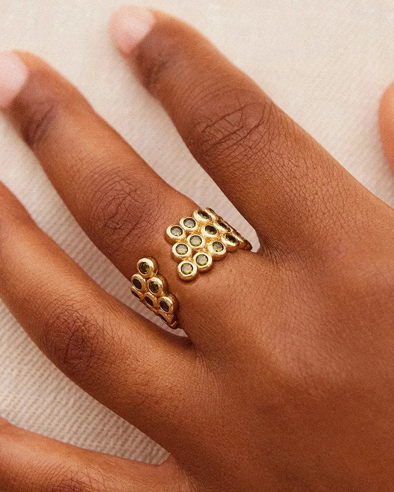 Amélia Trio Dunkelgrün-Ring