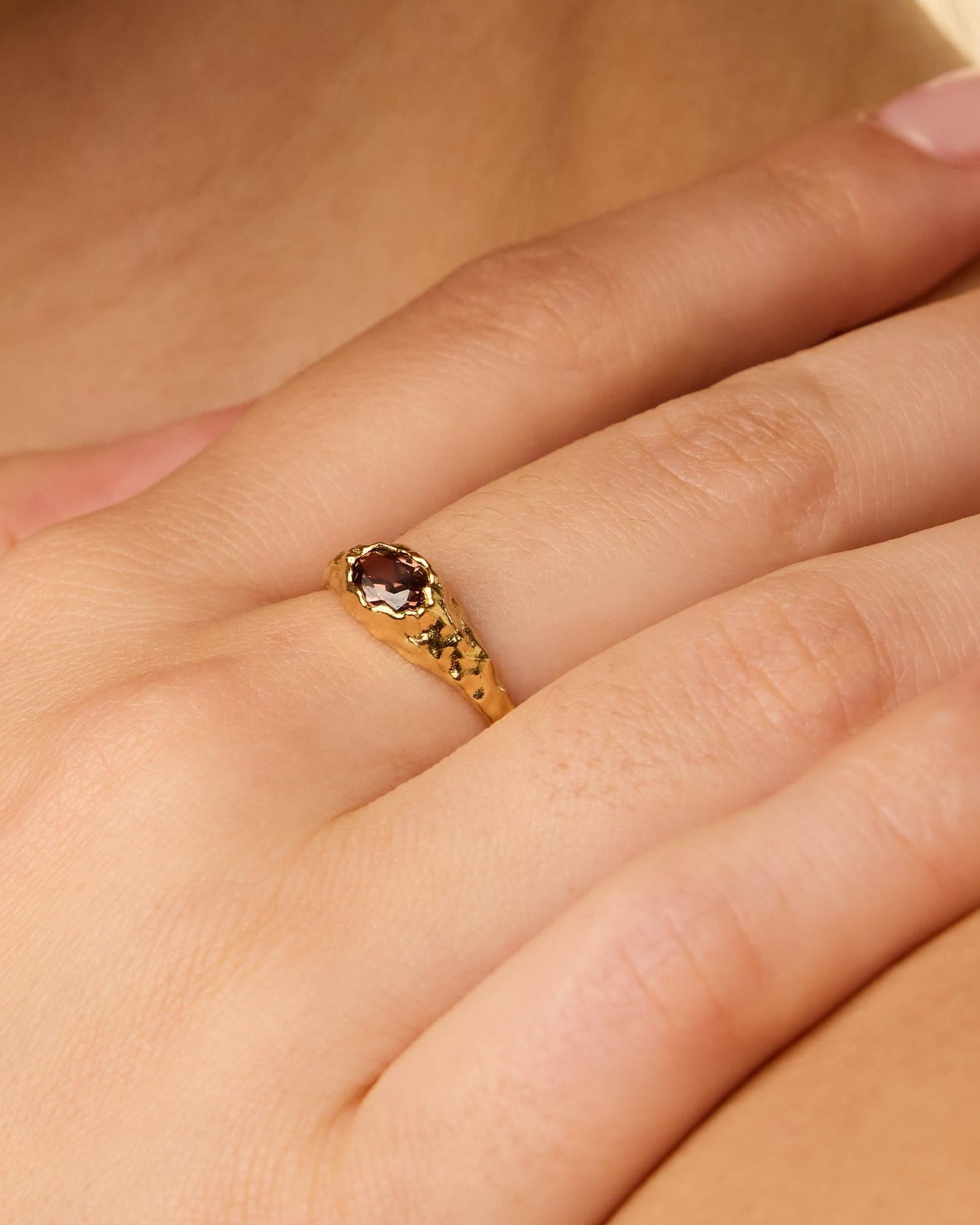 Mini Anillo Maria Marrón