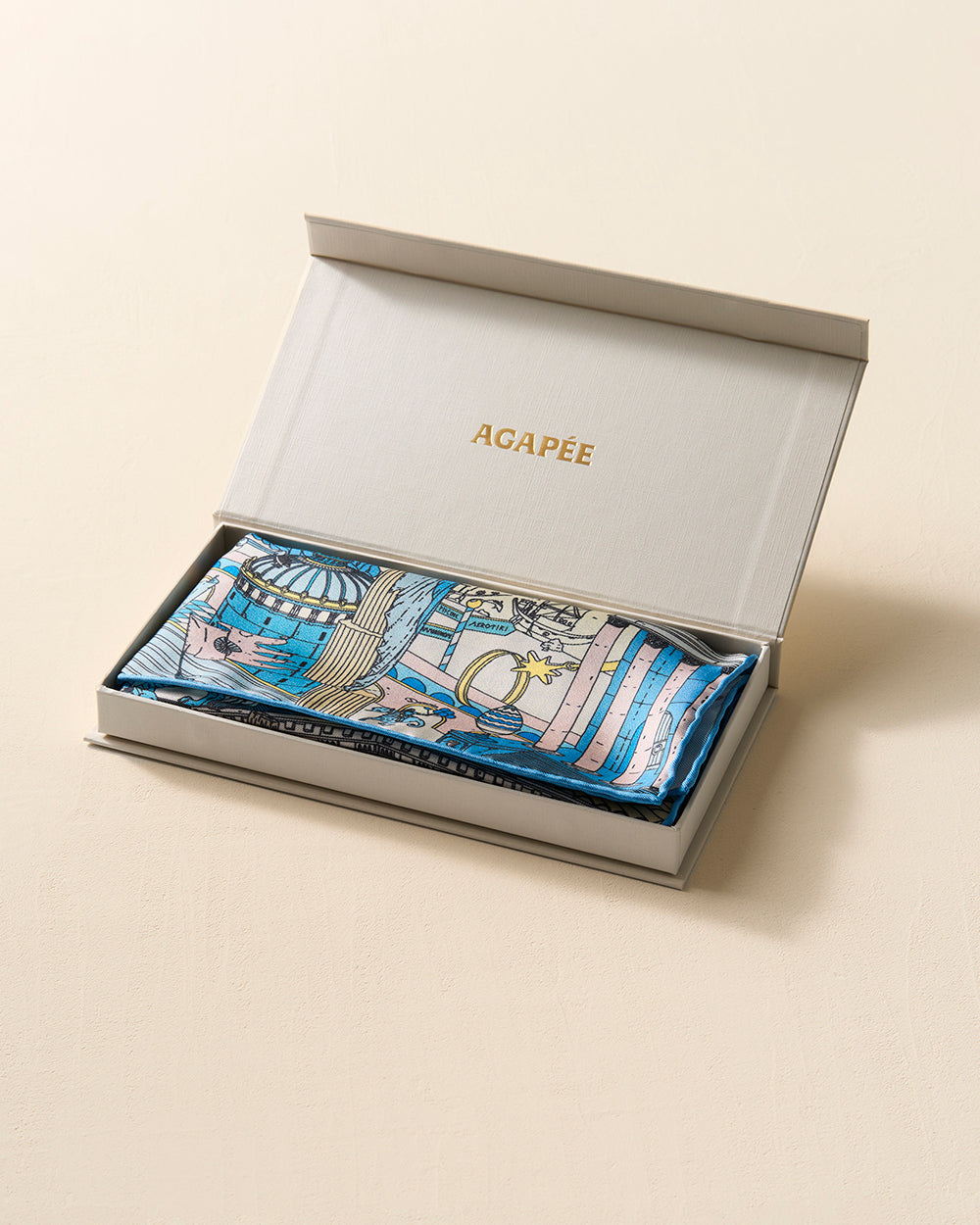 Carré de soie Atlantis