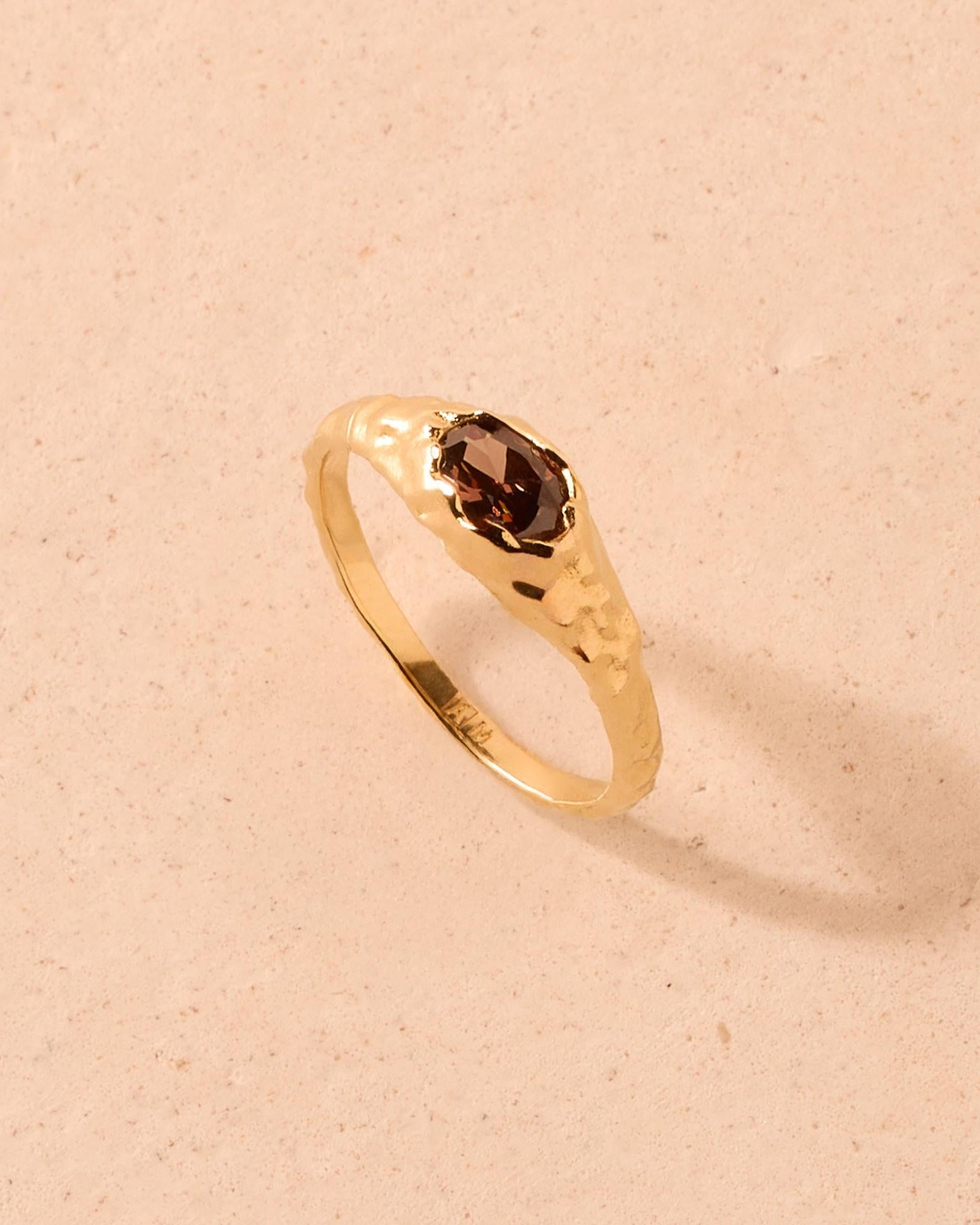 Mini Bague Maria Marron