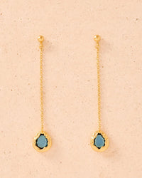 Lysia Blue Long Earrings