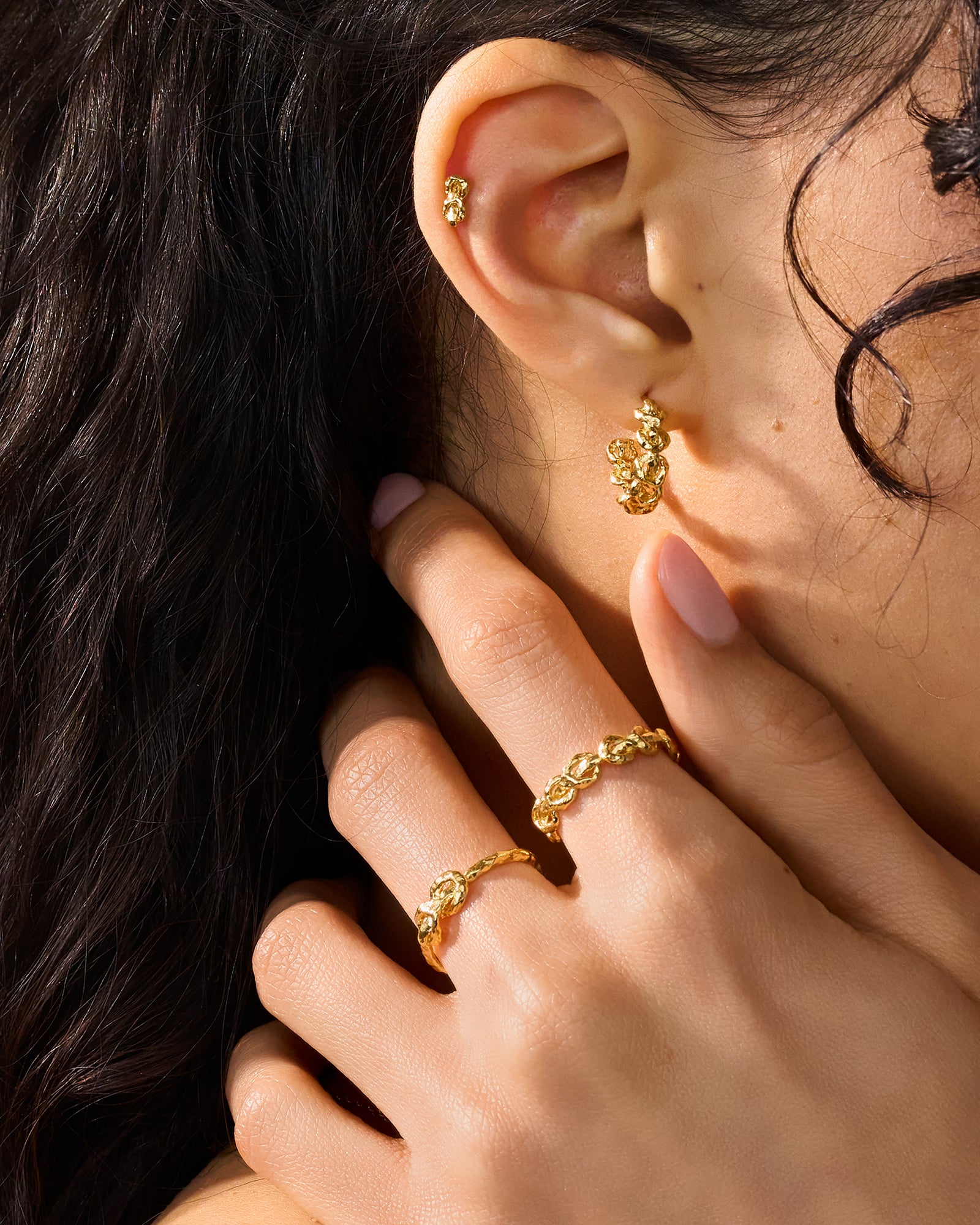 Nodi Hoop Earrings