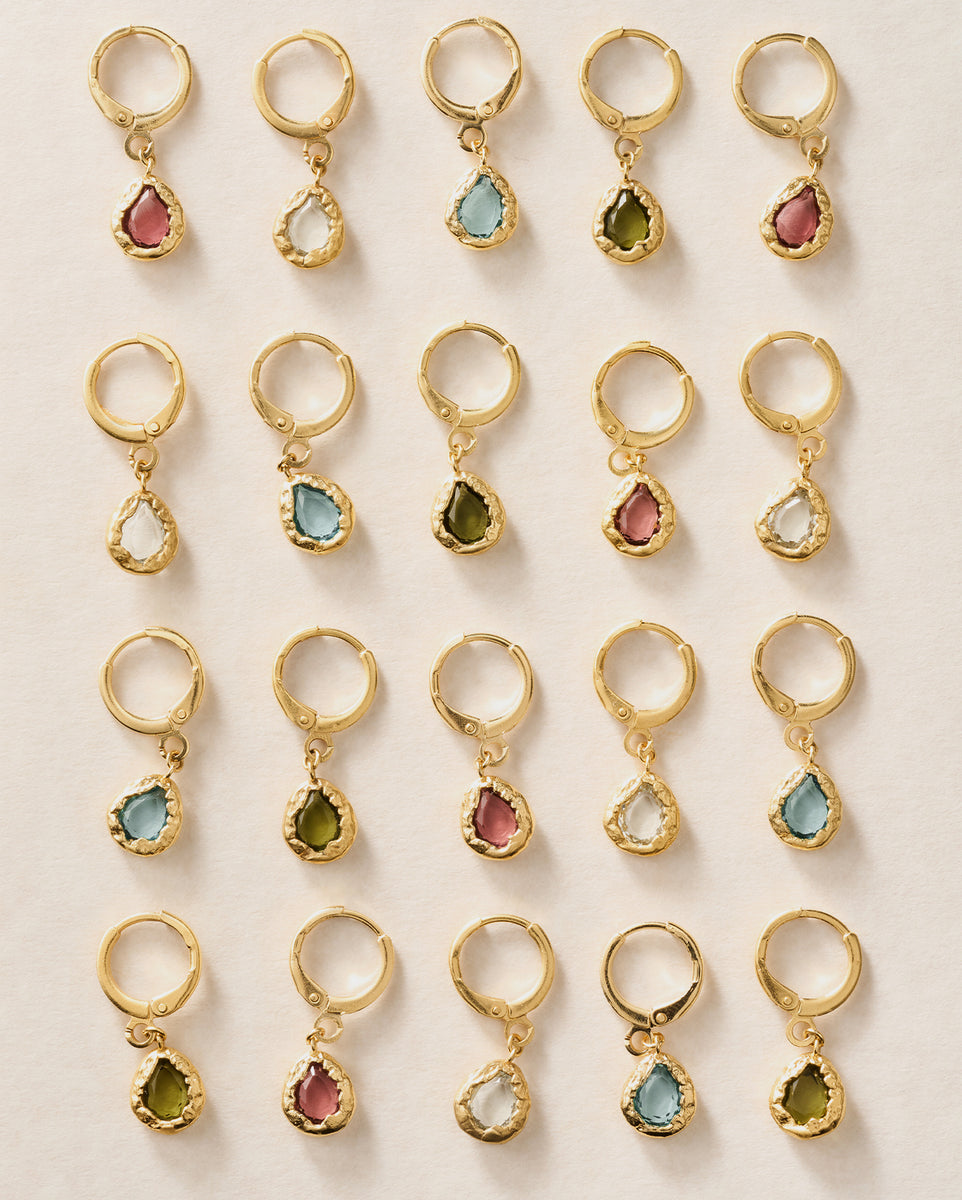 Earrings gold jewelry