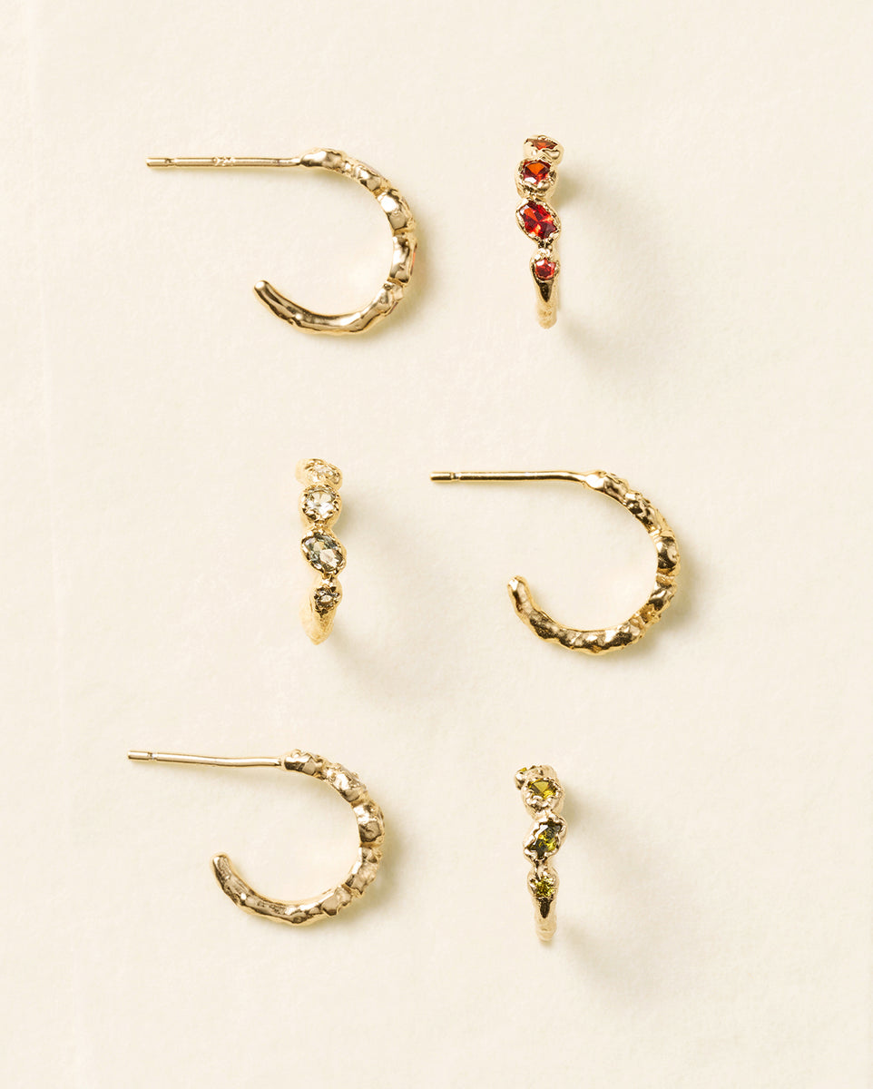 Earrings gold jewelry