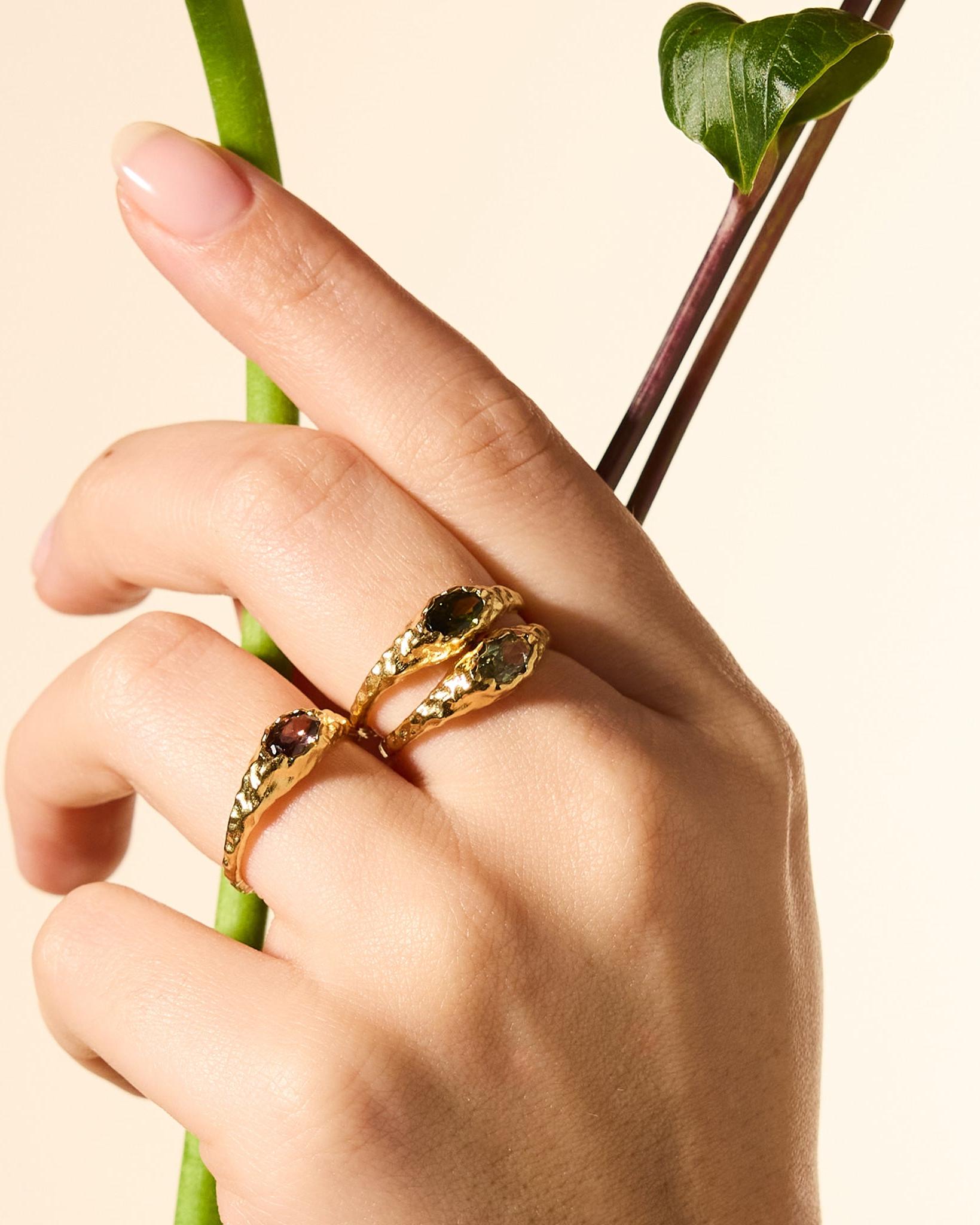 Mini Anillo Maria Marrón