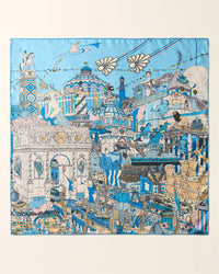 Carré de soie Atlantis